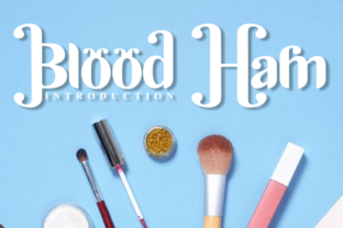 Blood Ham: A Bold Display Font for Editorial Design and Digital Publishing