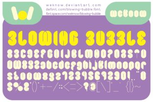 Blowing Bubble Font for Sweet Handmade Designs