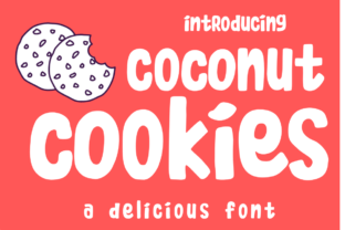 Coconut Cookies Font for Playful Small Business Branding