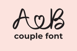 Couple Font: Abstract Display Typography for Editorial Design