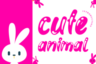 Cute Animal: A Display Font That Elevates DIY Typography Projects