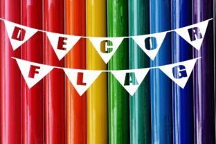 Decor Flag Font for Festive Small Business Branding