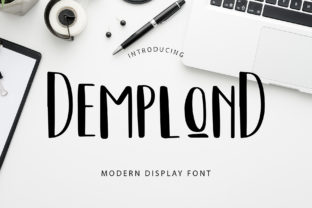 Demplond: A Modern Display Font for Crafters and Makers
