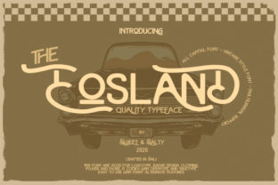 Eosland Font: Playful Display Type for Handmade Crafts