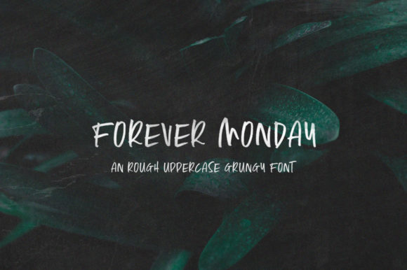 Forever Monday: A Modern Display Font for Elegant Branding Projects