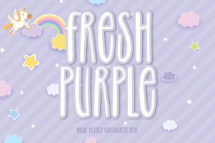 Fresh Purple: A Quirky Display Font for Creative Editorial Design