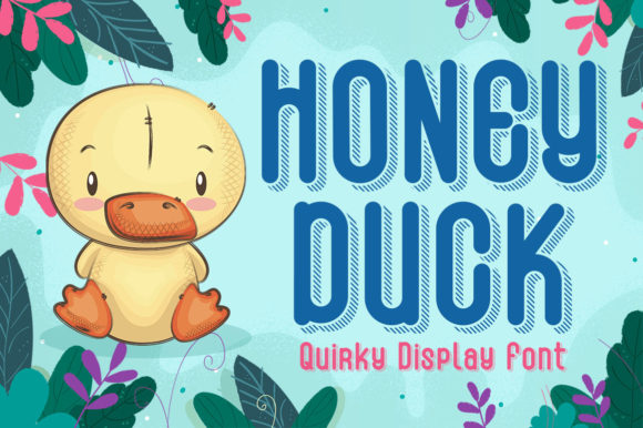 Honey Duck: A Playful Display Font for Creative Branding Projects