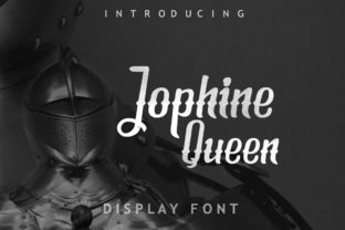 Jophine Queen: A Vintage Display Font for Crafty Creators and Small Business Branding