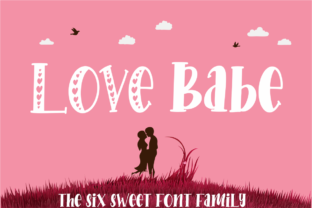 Love Babe Font for Handmade Crafts and Wedding Stationery