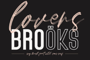 Lovers Brooks Font for Handmade Crafts and Product Labels