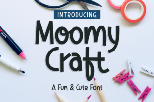 Moomycraft: A Playful Display Font for Handmade Labels, Invitations, and Creative Packaging