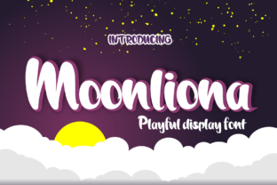 Moonliona: A Playful Display Font for Handmade Labels, Invitations, and More
