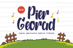 Pier Georad: A Jolly Display Font for Editorial Design and Digital Publishing