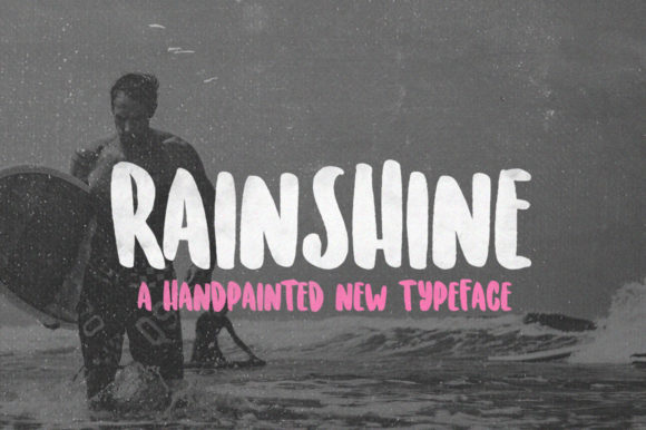 Rainshine: A Playful Display Font for Social Media and Brand Campaigns