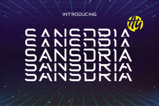 Sandria: A Futuristic Display Font for Sci-Fi Campaigns