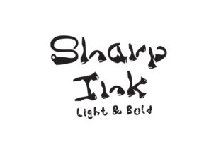 Sharp Ink: A Stylish Display Font for Creative Projects