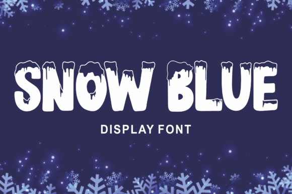 Snow Blue: A Bold Display Font for Versatile Branding Projects