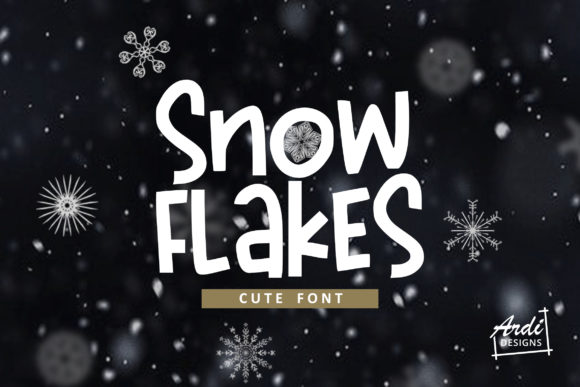 Snowflakes: A Charming Display Font for Creative Projects