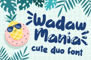 Wadaw Mania: A Bold Display Font for Editorial Design and Digital Publishing