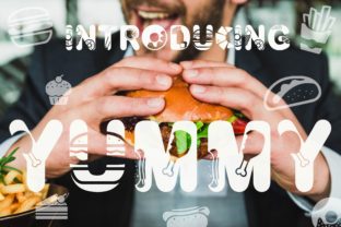 Yummy: A Food-Themed Display Font for Crafters and Product Designers